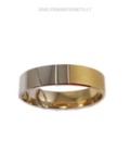 Vestuviniai Žiedai iš balto ir raudono aukso 6 mm 12 gr KAV036